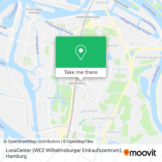 LunaCenter (WEZ-Wilhelmsburger Einkaufszentrum) map