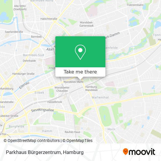 Parkhaus Bürgerzentrum map