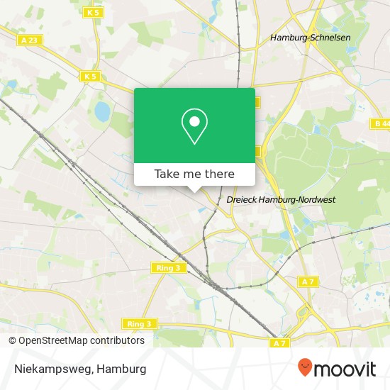 Niekampsweg map
