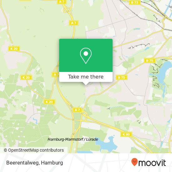 Beerentalweg map