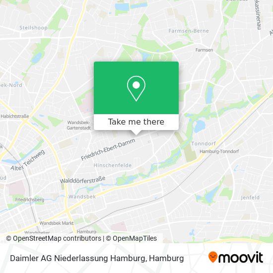 Daimler AG Niederlassung Hamburg map