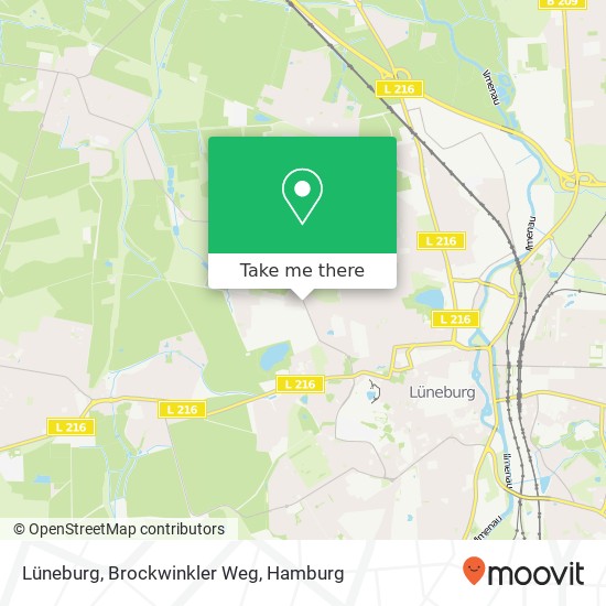 Lüneburg, Brockwinkler Weg map