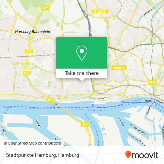 Stadtpunkte Hamburg map