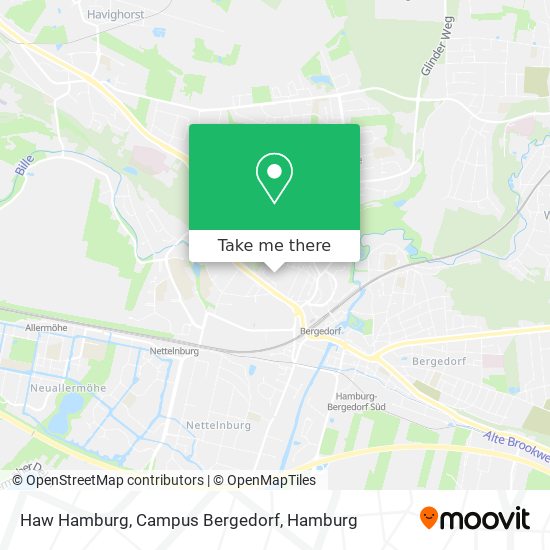 Haw Hamburg, Campus Bergedorf map