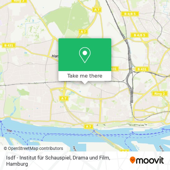 Isdf - Institut für Schauspiel, Drama und Film map