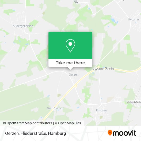 Oerzen, Fliederstraße map