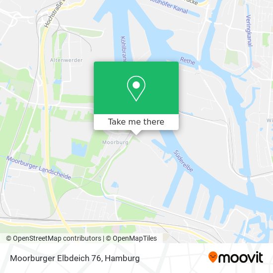 Moorburger Elbdeich 76 map