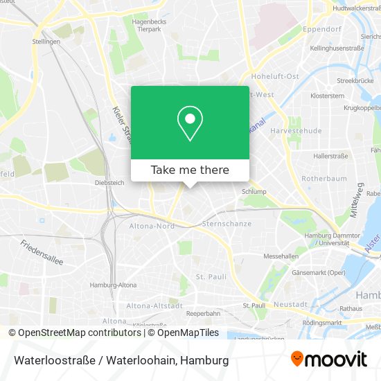 Waterloostraße / Waterloohain map
