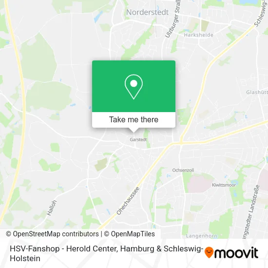 HSV-Fanshop - Herold Center map