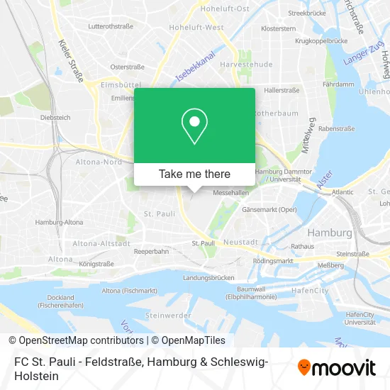 Карта FC St. Pauli - Feldstraße