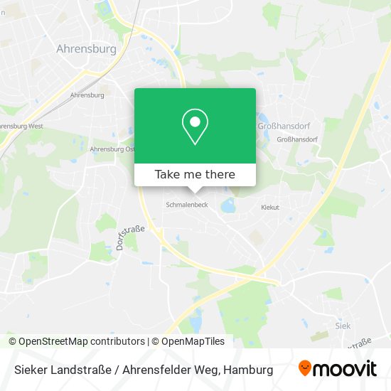 Sieker Landstraße / Ahrensfelder Weg map
