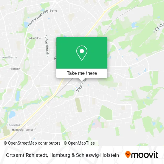 Карта Ortsamt Rahlstedt