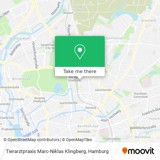 Tierarztpraxis Marc-Niklas Klingberg map