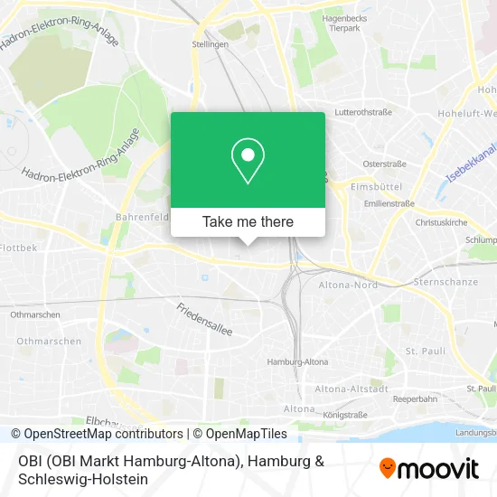 OBI (OBI Markt Hamburg-Altona) map