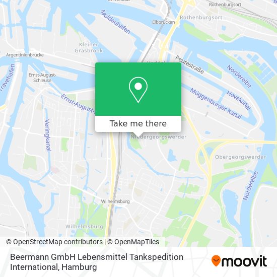 Beermann GmbH Lebensmittel Tankspedition International map