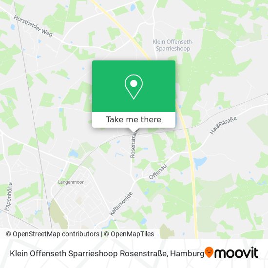 Klein Offenseth Sparrieshoop Rosenstraße map