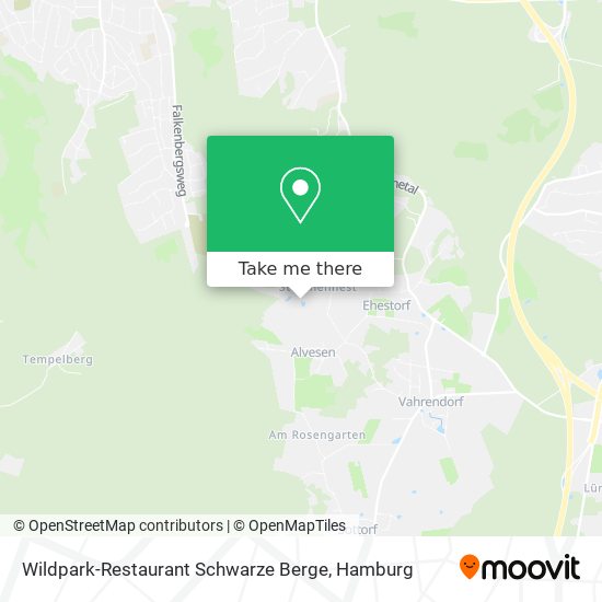 Wildpark-Restaurant Schwarze Berge map