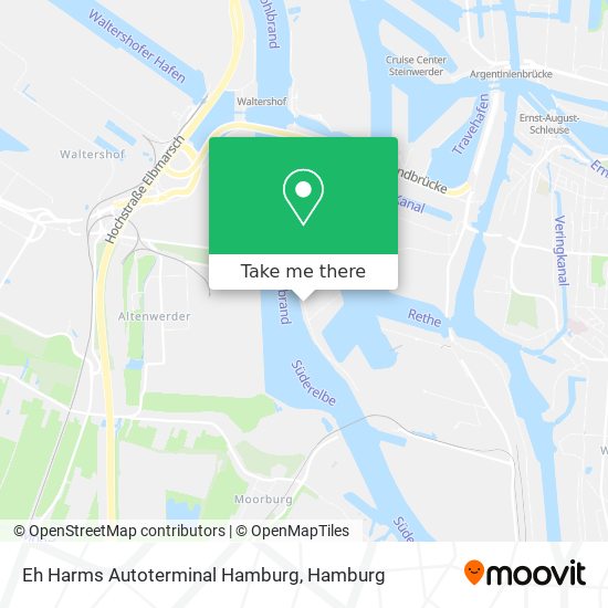 Карта Eh Harms Autoterminal Hamburg