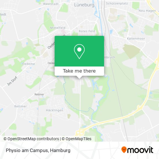 Physio am Campus map