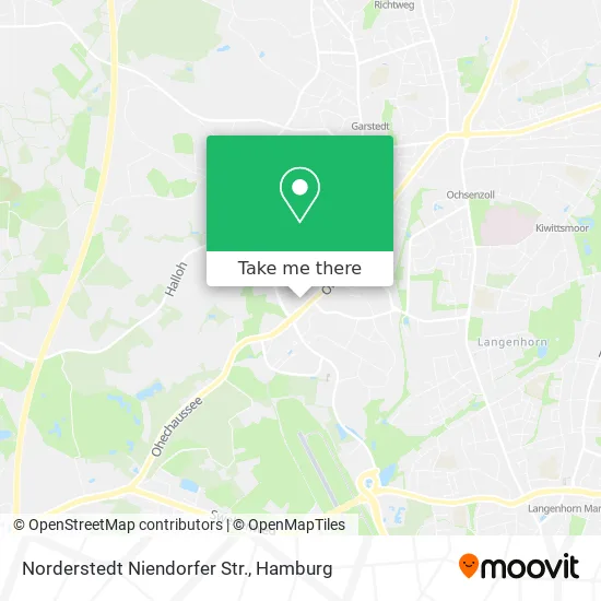 Карта Norderstedt Niendorfer Str.