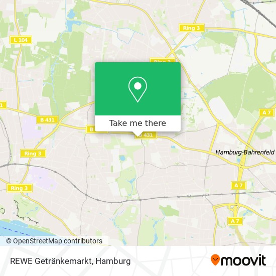 REWE Getränkemarkt map