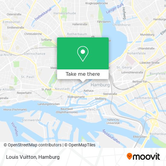 How to get Louis Vuitton in Hamburg-Mitte by Subway, S-Bahn or