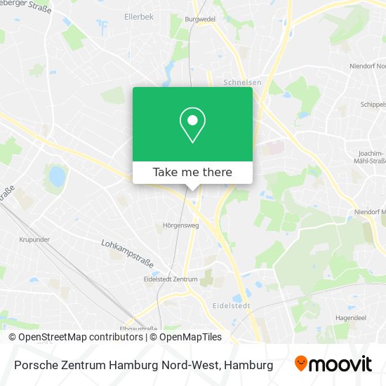 Porsche Zentrum Hamburg Nord-West map