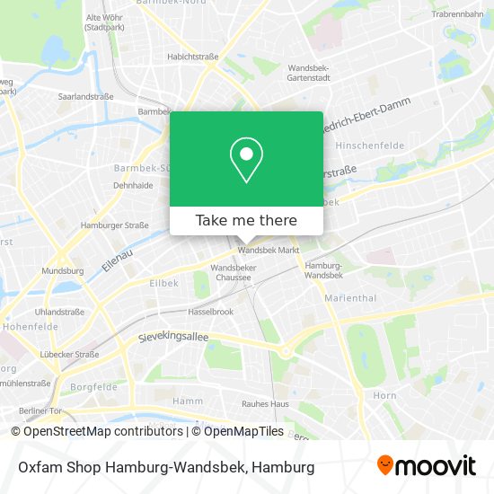 Oxfam Shop Hamburg-Wandsbek map