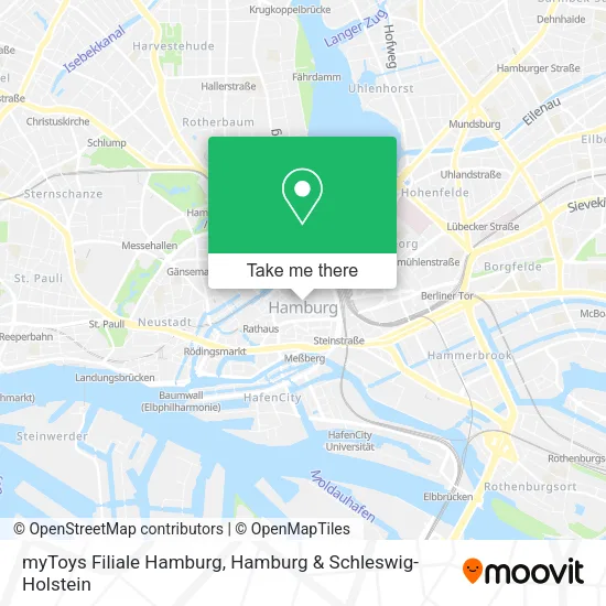 Карта myToys Filiale Hamburg