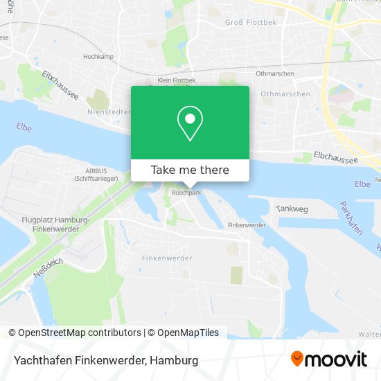 Yachthafen Finkenwerder map