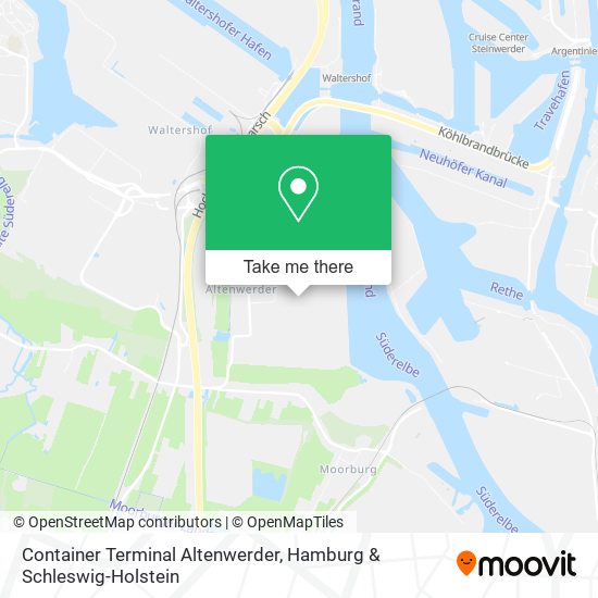Container Terminal Altenwerder map
