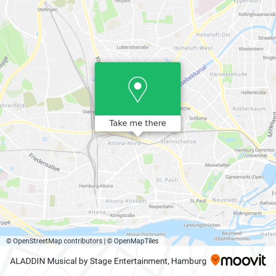 ALADDIN Musical by Stage Entertainment map