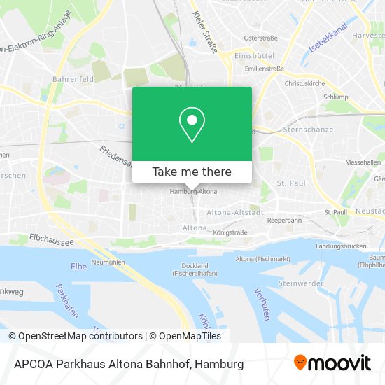 APCOA Parkhaus Altona Bahnhof map