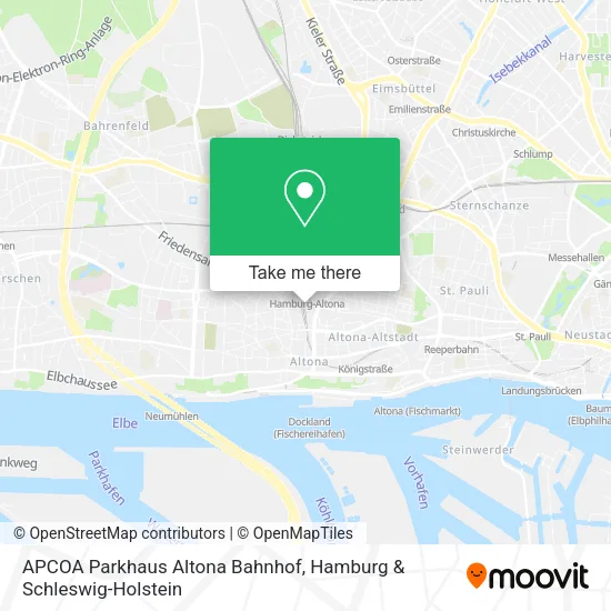 Карта APCOA Parkhaus Altona Bahnhof