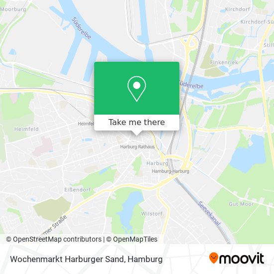 Wochenmarkt Harburger Sand map