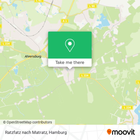 Карта Ratzfatz nach Matratz