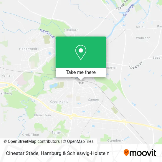 Карта Cinestar Stade