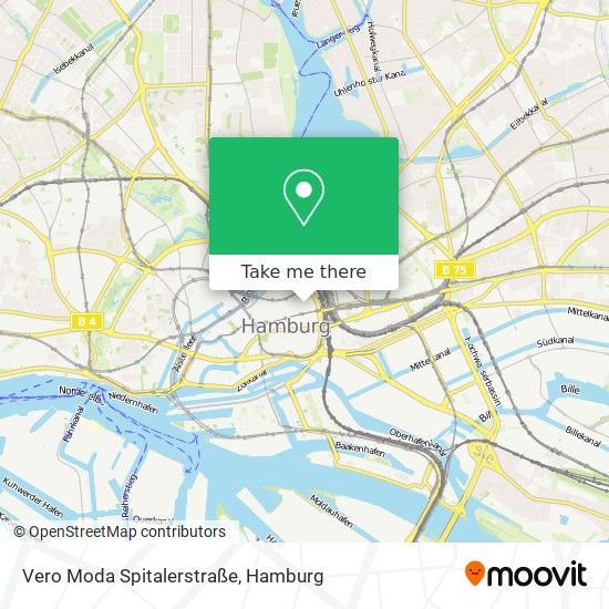 How to get to Vero Spitalerstraße in Hamburg-Mitte by Bus, Subway, Train or S-Bahn?