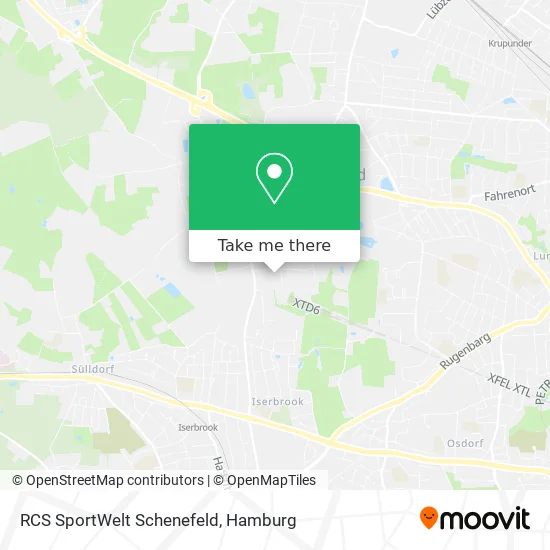 Карта RCS SportWelt Schenefeld
