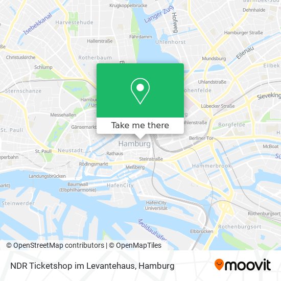 Карта NDR Ticketshop im Levantehaus