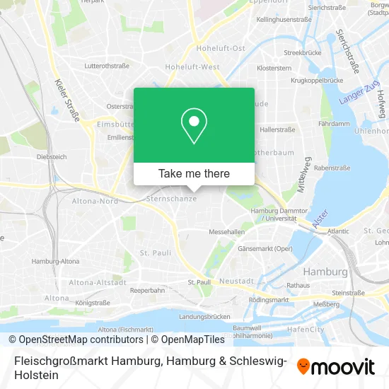Карта Fleischgroßmarkt Hamburg