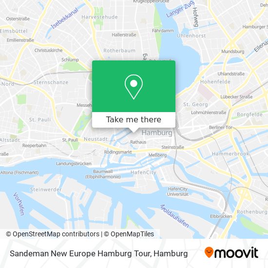 Карта Sandeman New Europe Hamburg Tour