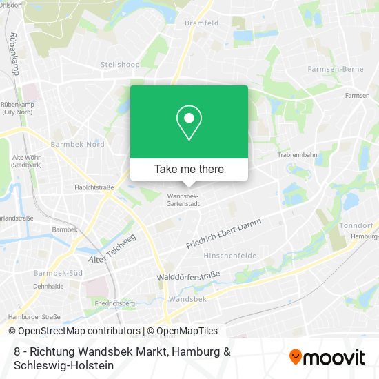 8 - Richtung Wandsbek Markt map