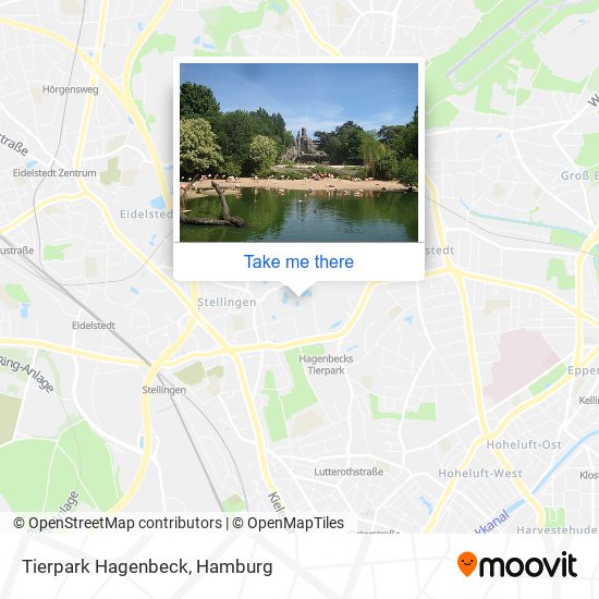 Карта Tierpark Hagenbeck