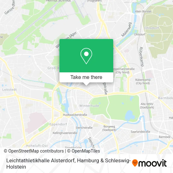 Карта Leichtathletikhalle Alsterdorf