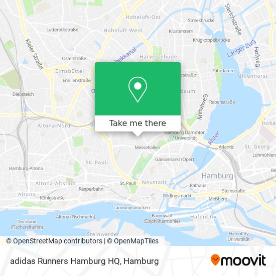 adidas Runners Hamburg HQ map