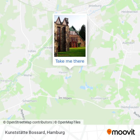 Kunststätte Bossard map