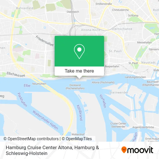 Карта Hamburg Cruise Center Altona