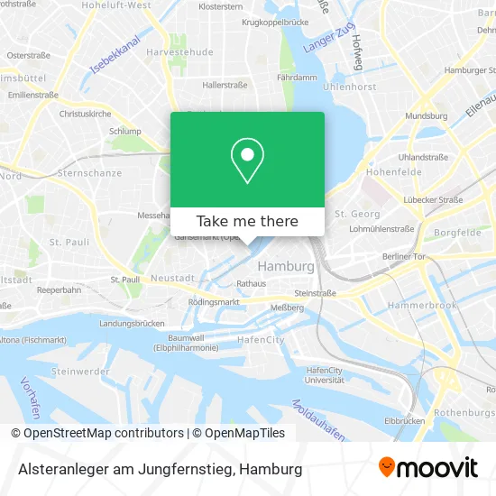 Карта Alsteranleger am Jungfernstieg
