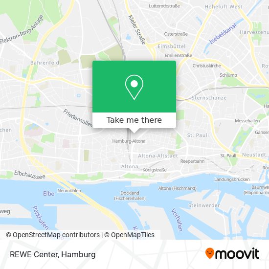 REWE Center map